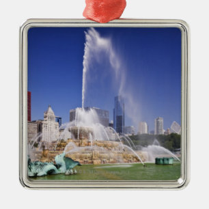 Buckingham Fountain Metal Tree Decoration
