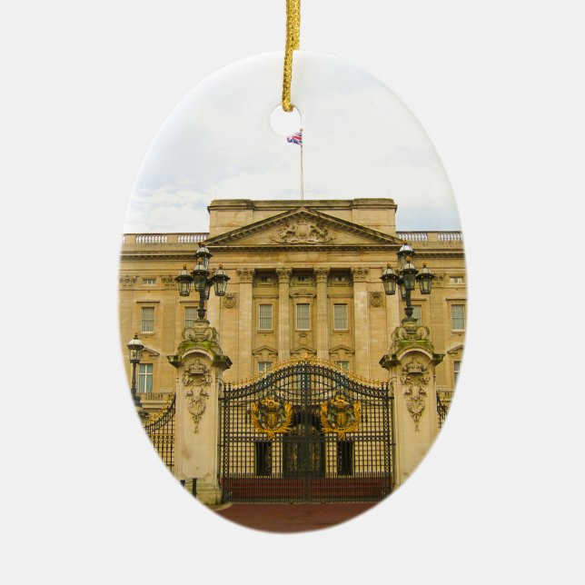 Buckingham Palace Ceramic Tree Decoration (Front)