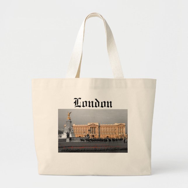 Buckingham Palace London Large Tote Bag (Front)