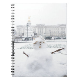 Buckingham Palace snowman London Notebook