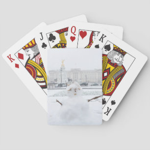 Buckingham Palace snowman London Playing Cards