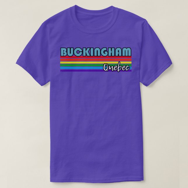 Buckingham Quebec Pride  Buckingham LGBT Gift LGBT T-Shirt (Design Front)