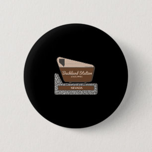 Buckland Station State Park Nevada Nv Welcome Sign 6 Cm Round Badge