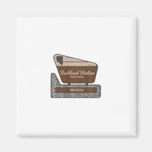 Buckland Station State Park Nevada Nv Welcome Sign Magnet