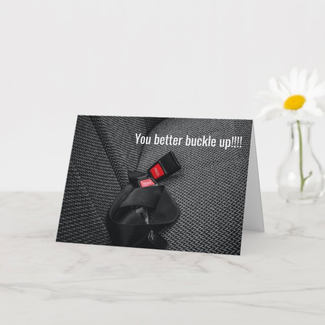 Buckle up, Your Big Day Card (Small Plant)
