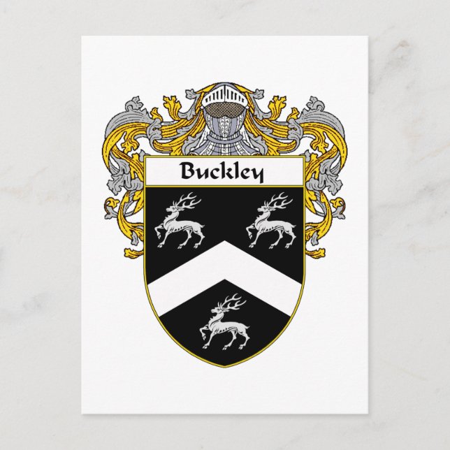 Buckley Coat of Arms (Mantled) Postcard (Front)