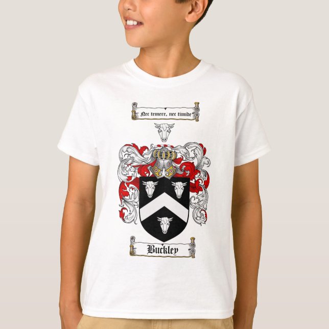 BUCKLEY FAMILY CREST -  BUCKLEY COAT OF ARMS T-Shirt (Front)
