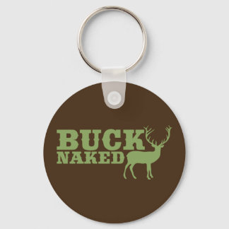 Bucknaked Humourous Deer Hunting Gifts Key Ring