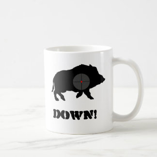 Bucknuts Black Hog Down Mug
