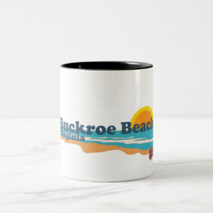Buckroe Beach. Two-Tone Coffee Mug