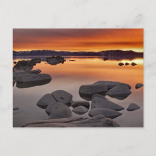 Buck's Beach Sunset, Lake Tahoe... Postcard