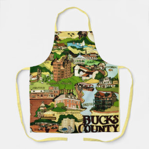 Bucks County Map Apron