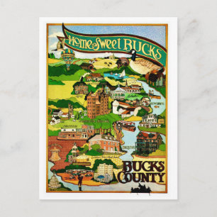 Bucks County PA Postcard