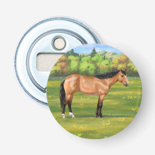 Buckskin Dun Quarter Horse Bottle Opener