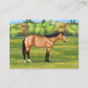 Buckskin Dun Quarter Horse Business Card
