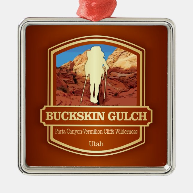 Buckskin Gulch (B) Metal Ornament (Front)