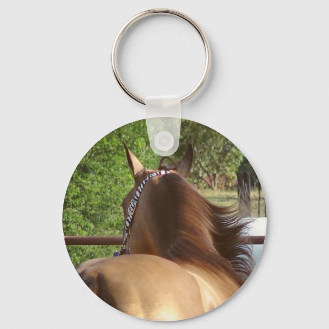 Buckskin Horse Key Ring (Front)