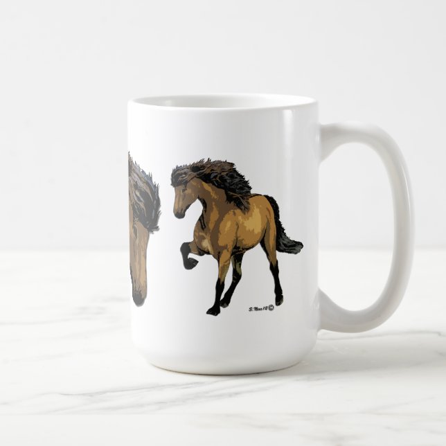 Buckskin Horse Nouvelle Vogue Coffee Mug (Right)