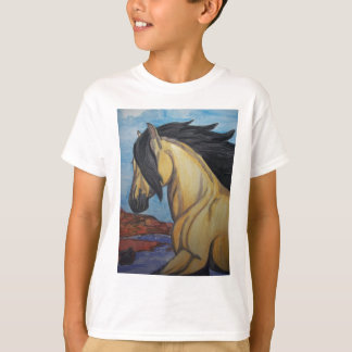 Buckskin Mustang in the canyon T-Shirt