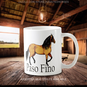 Buckskin Paso Fino Horse Illustration Coffee Mug