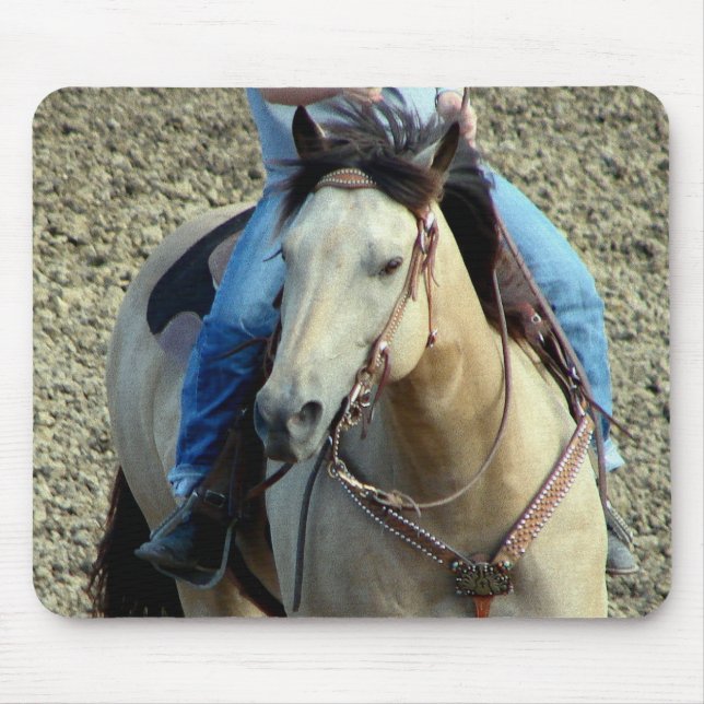 Buckskin Rodeo Horse Mouse Pad (Front)