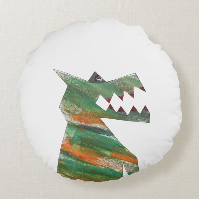 BUCKY and SNAPPER Round Cushion (Back)