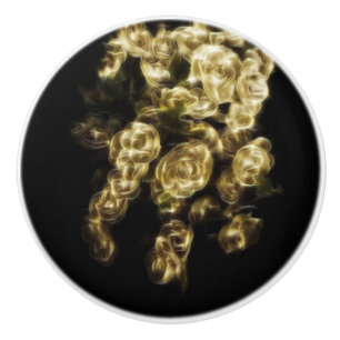 Bud Gilt Ceramic Knob