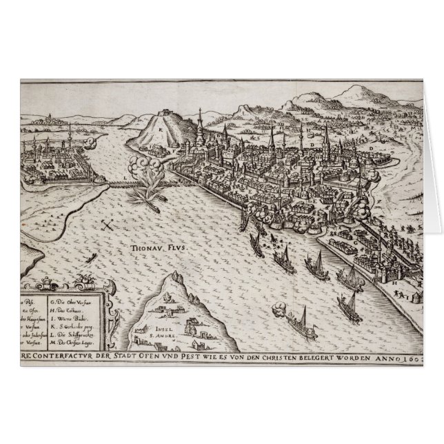 Buda and Pest Besieged by the Christians in 1602, (Front Horizontal)