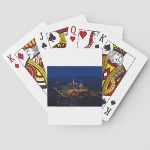 Buda Castle Hungary Budapest at night Playing Cards