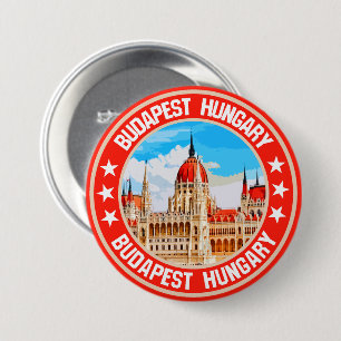 Budapest                                           7.5 cm round badge