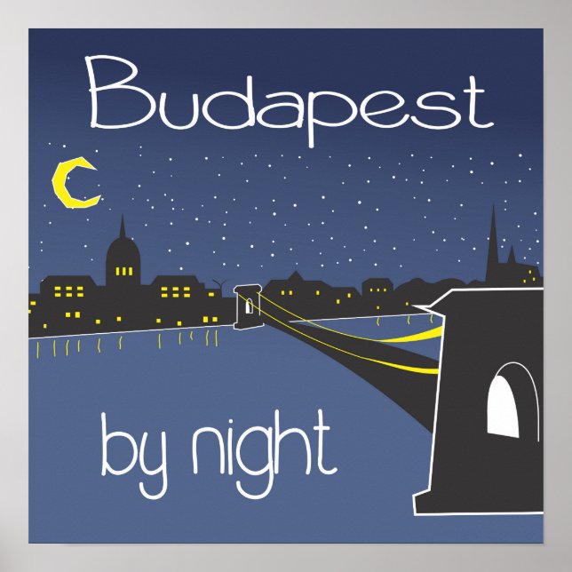 Budapest By Night, Budapest poster (Front)