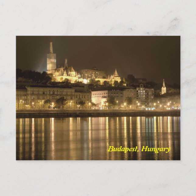 budapest by night postcard (Front)