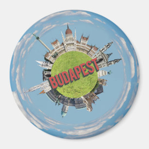 Budapest city hungary little tiny planet travel ar magnet