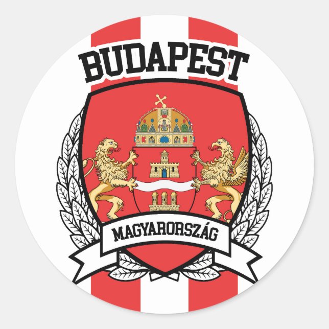 Budapest Classic Round Sticker (Front)