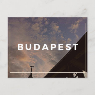 Budapest Cloudy Sky Postcard