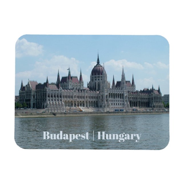 Budapest custom text magnet 3 (Horizontal)