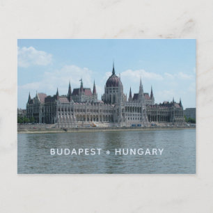 Budapest custom text postcard 3