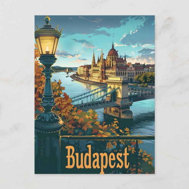 Budapest Danube Postcard (Front)
