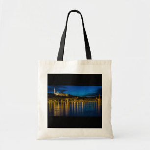 Budapest Danube River Reflection Water At Night PH Tote Bag