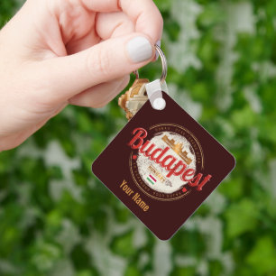 Budapest Design Hungary Vintage Parliament Key Ring