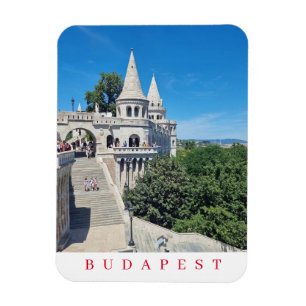 Budapest Fisherman's Bastion view fridge magnet