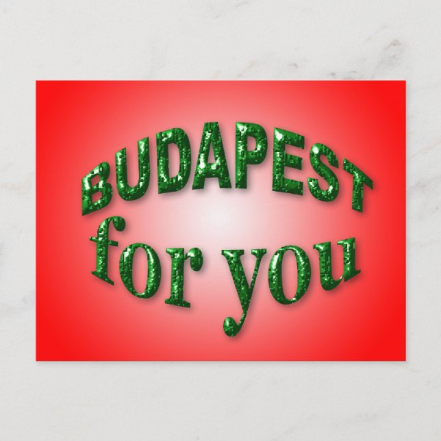 Budapest for You Postcard (Front)