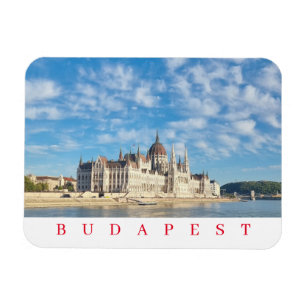 Budapest Hungarian Parliament view fridge magnet