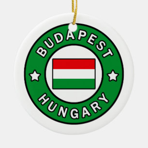 Budapest Hungary Ceramic Ornament