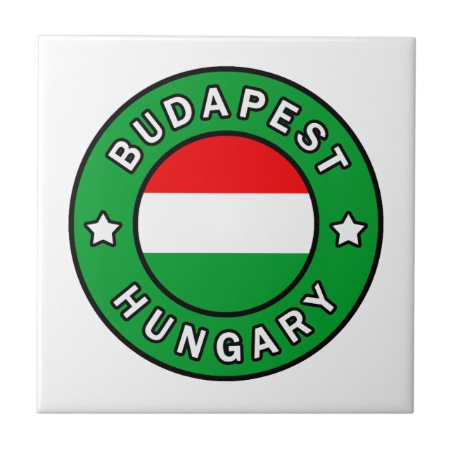 Budapest Hungary Ceramic Tile (Front)