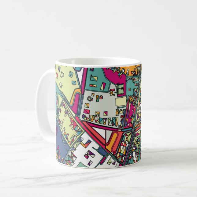 Budapest, Hungary | City Map Coffee Mug (Front Left)