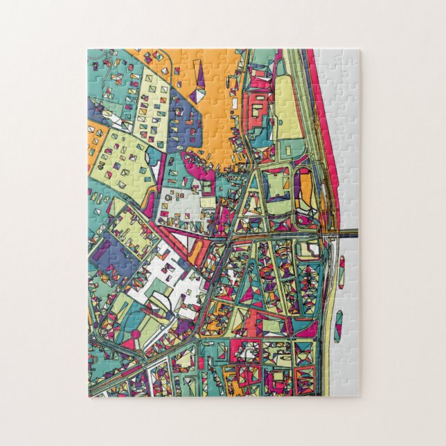 Budapest, Hungary | City Map Jigsaw Puzzle (Vertical)