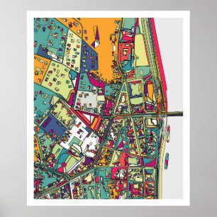 Budapest, Hungary   City Map Poster