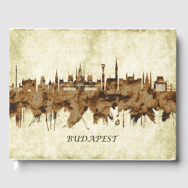 Budapest Hungary Cityscape Guest Book (Front)