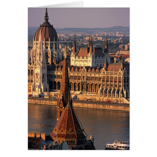 Budapest, Hungary, Danube River, Parliament (Front)